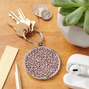 Leopard Print, Leopard Spots, Pink Leopard Key Ring