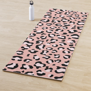 Leopard Print, Leopard Spots, Pink Leopard Yoga Mat