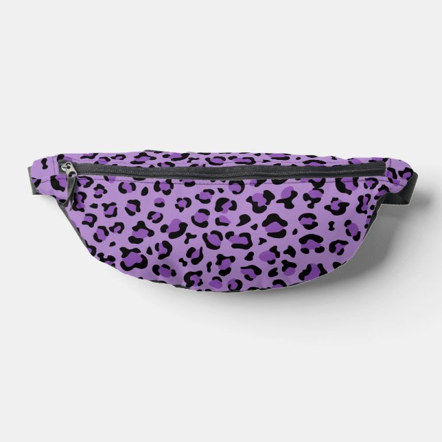 Leopard Print, Leopard Spots, Purple Leopard Bum Bags (Lay Down)