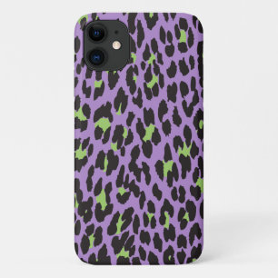 Leopard Print, Leopard Spots, Purple Leopard iPhone 11 Case