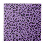 Leopard Print, Leopard Spots, Purple Leopard Ceramic Tile<br><div class="desc">Elegant,  stylish and sophisticated leopard pattern in purple colour. Modern and trendy gift,  perfect for the animal print lover in your life.</div>