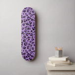 Leopard Print, Leopard Spots, Purple Leopard Skateboard<br><div class="desc">Elegant,  stylish and sophisticated leopard pattern in purple colour. Modern and trendy gift,  perfect for the animal print lover in your life.</div>