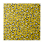 Leopard Print, Leopard Spots, Yellow Leopard Ceramic Tile<br><div class="desc">Elegant,  stylish and sophisticated leopard pattern in yellow colour. Modern and trendy gift,  perfect for the animal print lover in your life.</div>