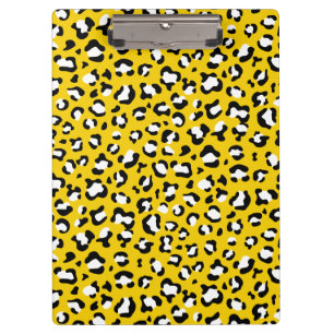 Leopard Print, Leopard Spots, Yellow Leopard Clipboard