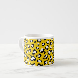 Leopard Print, Leopard Spots, Yellow Leopard Espresso Cup
