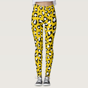 Leopard Print, Leopard Spots, Yellow Leopard Leggings