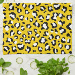 Leopard Print, Leopard Spots, Yellow Leopard Tea Towel<br><div class="desc">Elegant,  stylish and sophisticated leopard pattern in yellow colour. Modern and trendy gift,  perfect for the animal print lover in your life.</div>