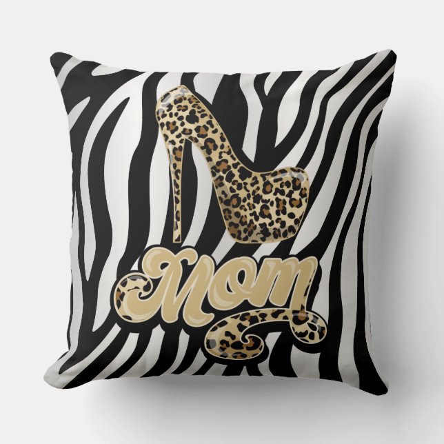 Leopard Print Love Animal Pillow (Front)
