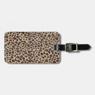 Leopard Print Luggage Tag