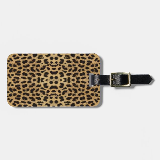Leopard print Luggage Tag (Front Horizontal)