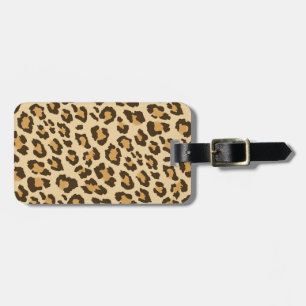 Leopard Print Luggage Tag