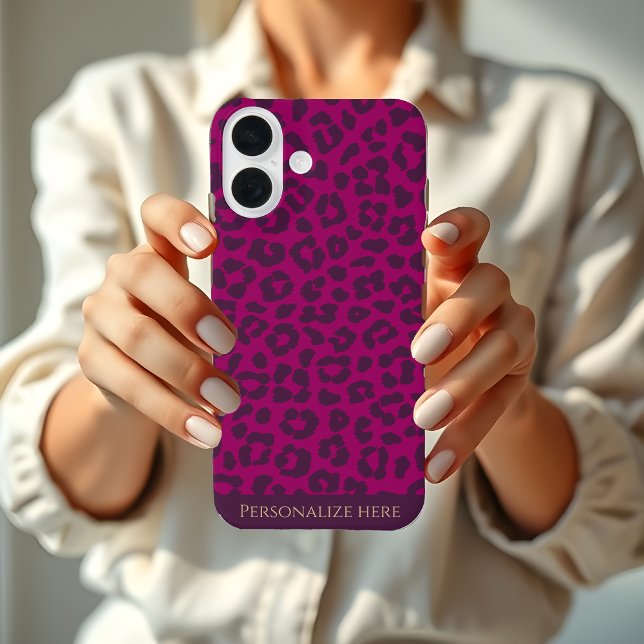 Leopard Print-Magenta- Case-Mate iPhone Case (Leopard Print-Magenta- Case-Mate iPhone Case )
