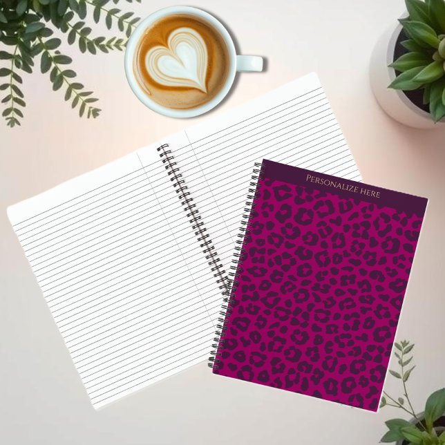 Leopard Print-Magenta Notebook (Leopard Print-Magenta Notebook)