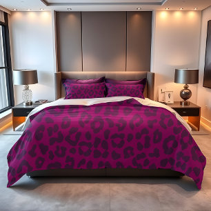 Leopard-Print Magenta- Pillowcase