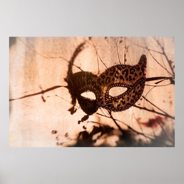 leopard print maschera poster bronze tint (Front)