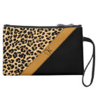 Leopard Print Monogram Cosmetic Bags & Wristlets