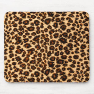 Leopard print mouse pad