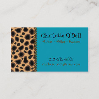 leopard print mummy card