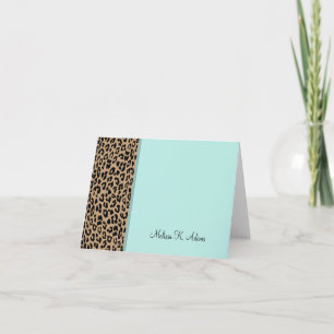 Leopard Print Note Card