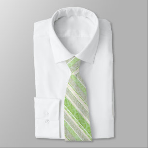 Leopard print on striped background. tie