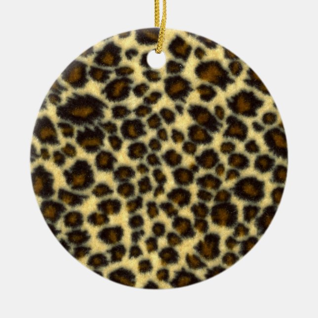 Leopard Print Ornament (Front)