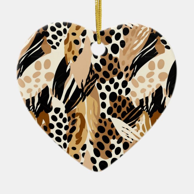 Leopard Print Ornament (Front)