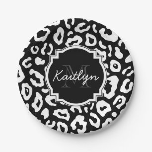Leopard Print Paper Plate