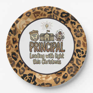 Leopard Print Paper Plates - Custom