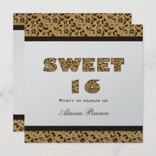 Leopard Print Party Invitations