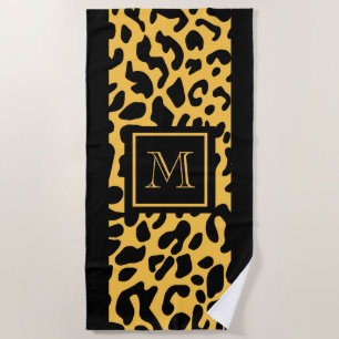 Leopard Print Pattern Beach Towel