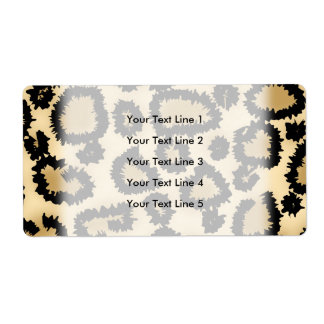 Leopard Print Pattern, Brown and Black.