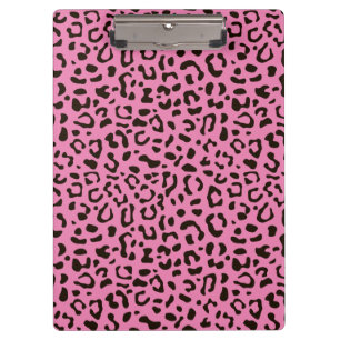 Leopard print pattern clipboard
