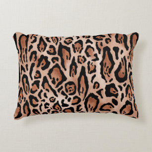 Leopard print pattern decorative cushion