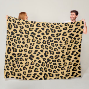 Leopard Print Pattern Fleece Blanket
