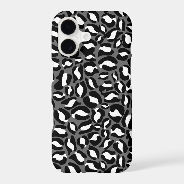 Leopard Print Pattern Jungle monochrome (Back)