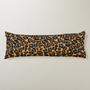 Leopard Print Pattern Jungle Original brown Body Cushion