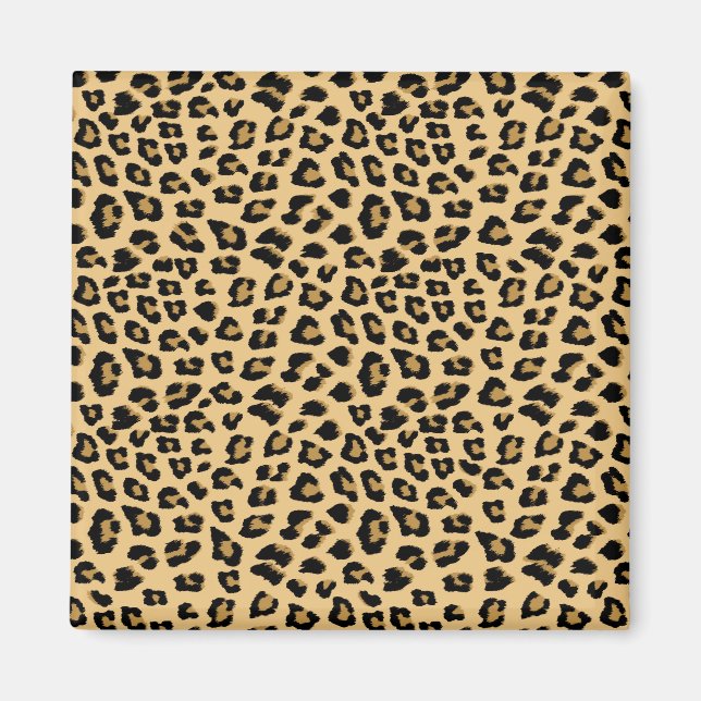 Leopard Print Pattern Magnet (Front)