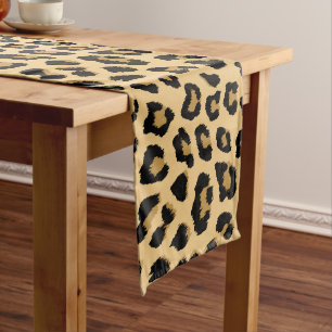 Leopard Print Pattern Short Table Runner