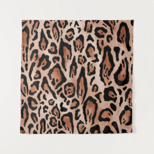 Leopard print pattern tapestry