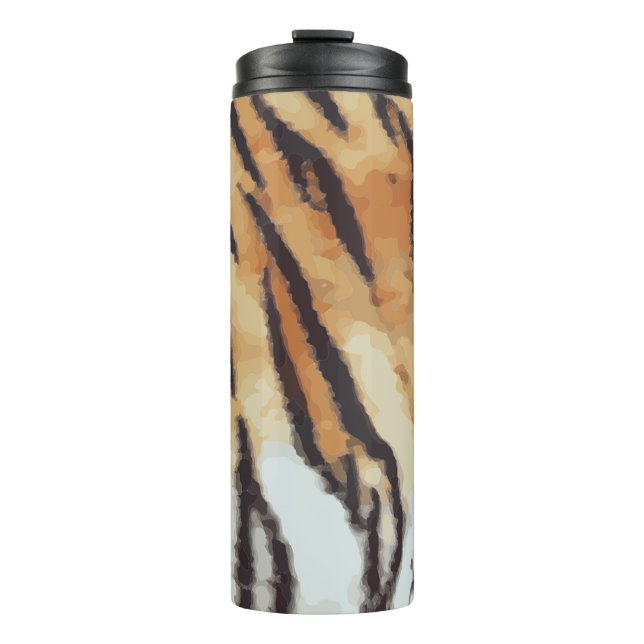 Leopard Print Pattern Thermal Tumbler (Front)