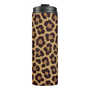 Leopard Print Pattern Thermal Tumbler