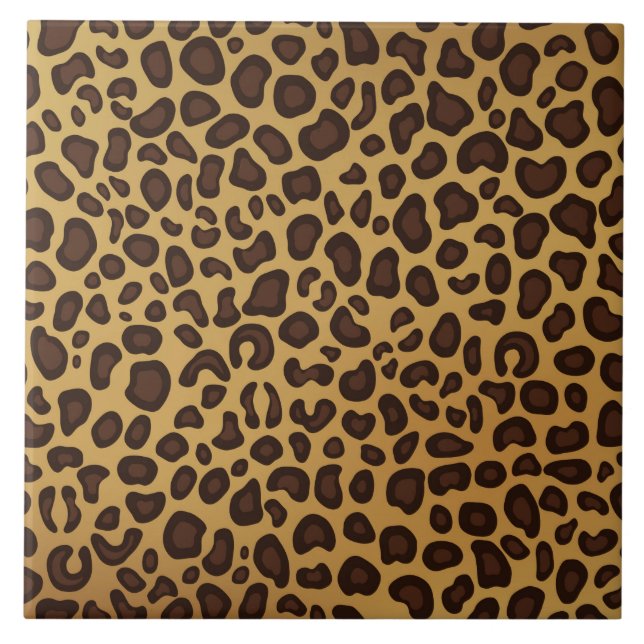 Leopard print pattern tile (Front)