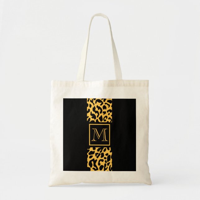 Leopard Print Pattern Tote Bag (Front)