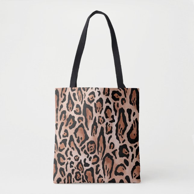 Leopard print pattern tote bag (Front)