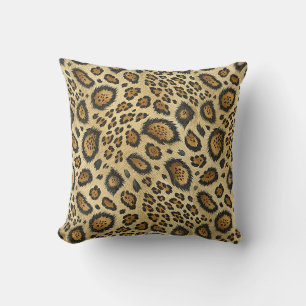 Leopard Print Pattern – Wild Animal Skin Design Cushion