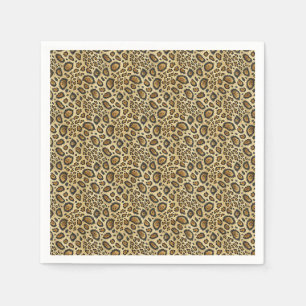 Leopard Print Pattern – Wild Animal Skin Design Napkin