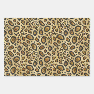 Leopard Print Pattern – Wild Animal Skin Design Wrapping Paper Sheet