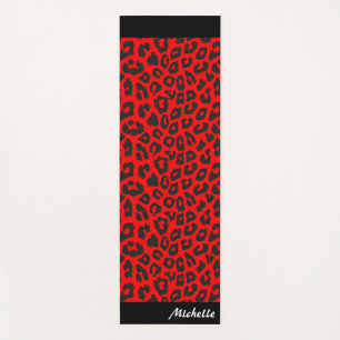 Leopard Print Personalised  Yoga Mat