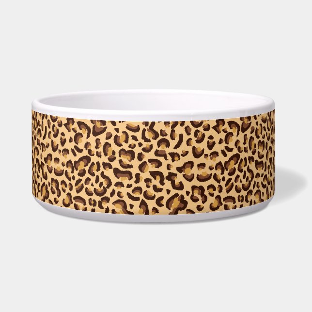 Leopard Print Pet Bowl (Right)