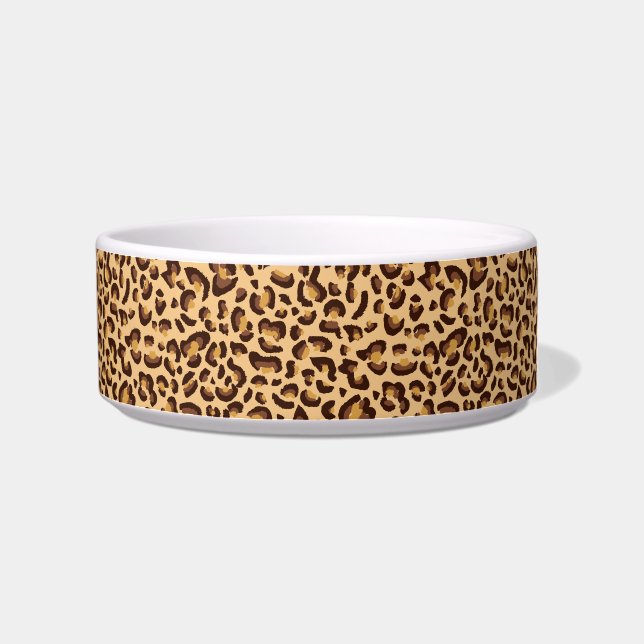 Leopard Print Pet Bowl (Right)